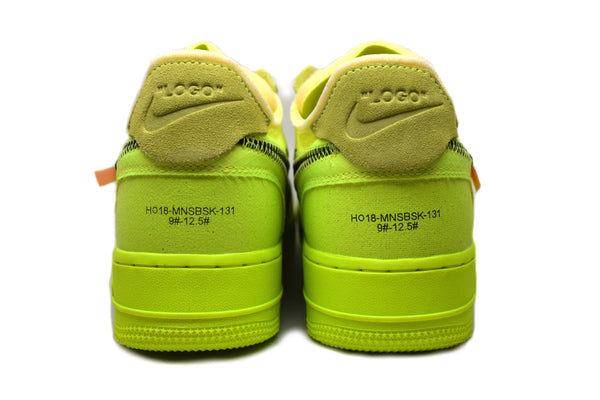  Nike Mens The 10 Air Force 1 Low AO4606 700 Off-White Volt -  Size 4