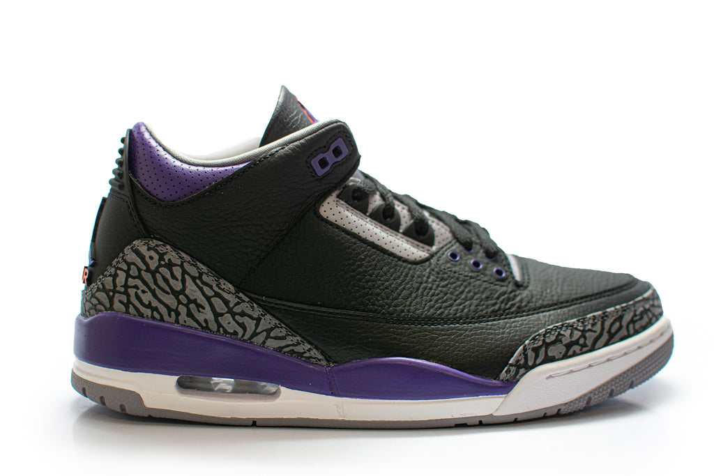 Air Jordan 3 Retro Black Court Purple