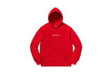 Supreme Swarovski Box Logo Hooded Sweatshirt Red