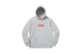 Supreme Swarovski Box Logo Hooded Sweatshirt Heather Grey