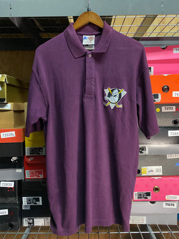 Vintage Starter Mighty Ducks Polo Sz Large