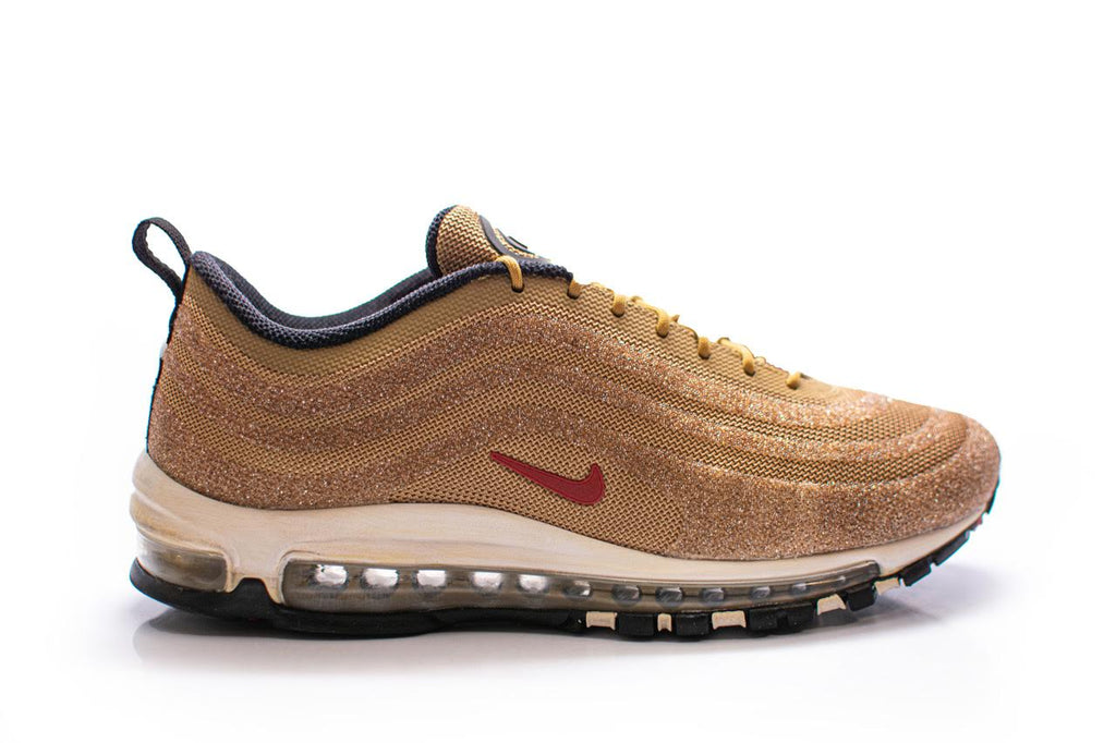 *Worn Size 8.5M* Nike Air Max 97 LX Swarovski Gold (W)