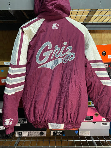 Vintage Starter University Of Montana Grizzlies Football Team Jacket Sz Medium