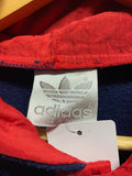 Vintage Adidas Snap Button Hooded Pullover Sz Large