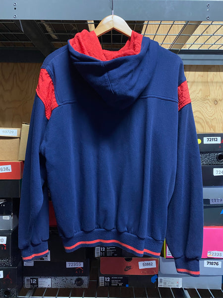 Vintage Adidas Snap Button Hooded Pullover Sz Large