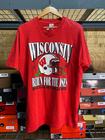 Vintage 1995 Wisconsin Rose Bowl Tee Sz XL