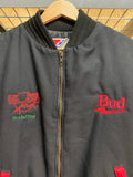 Vintage BUD Bay Area Black Comedy Competition Swingster Jacket Sz Large