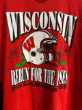 Vintage 1995 Wisconsin Rose Bowl Tee Sz XL